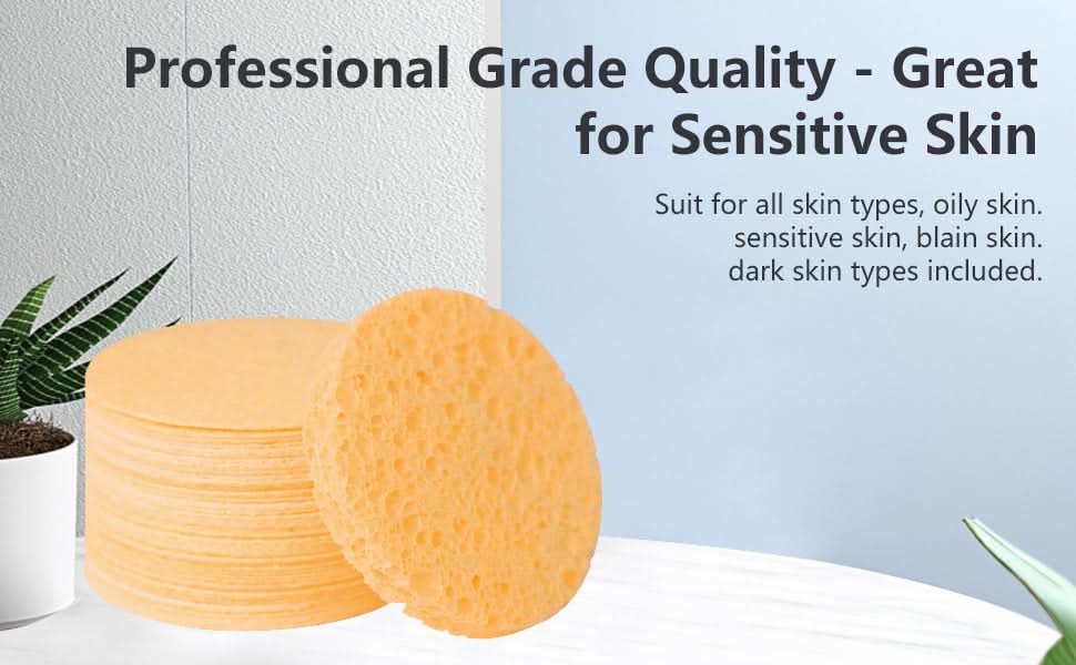 Cellulose Facial Sponge - Pack of two - Retail