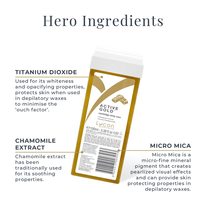 Active Gold Strip Wax Cartridge - 100ml