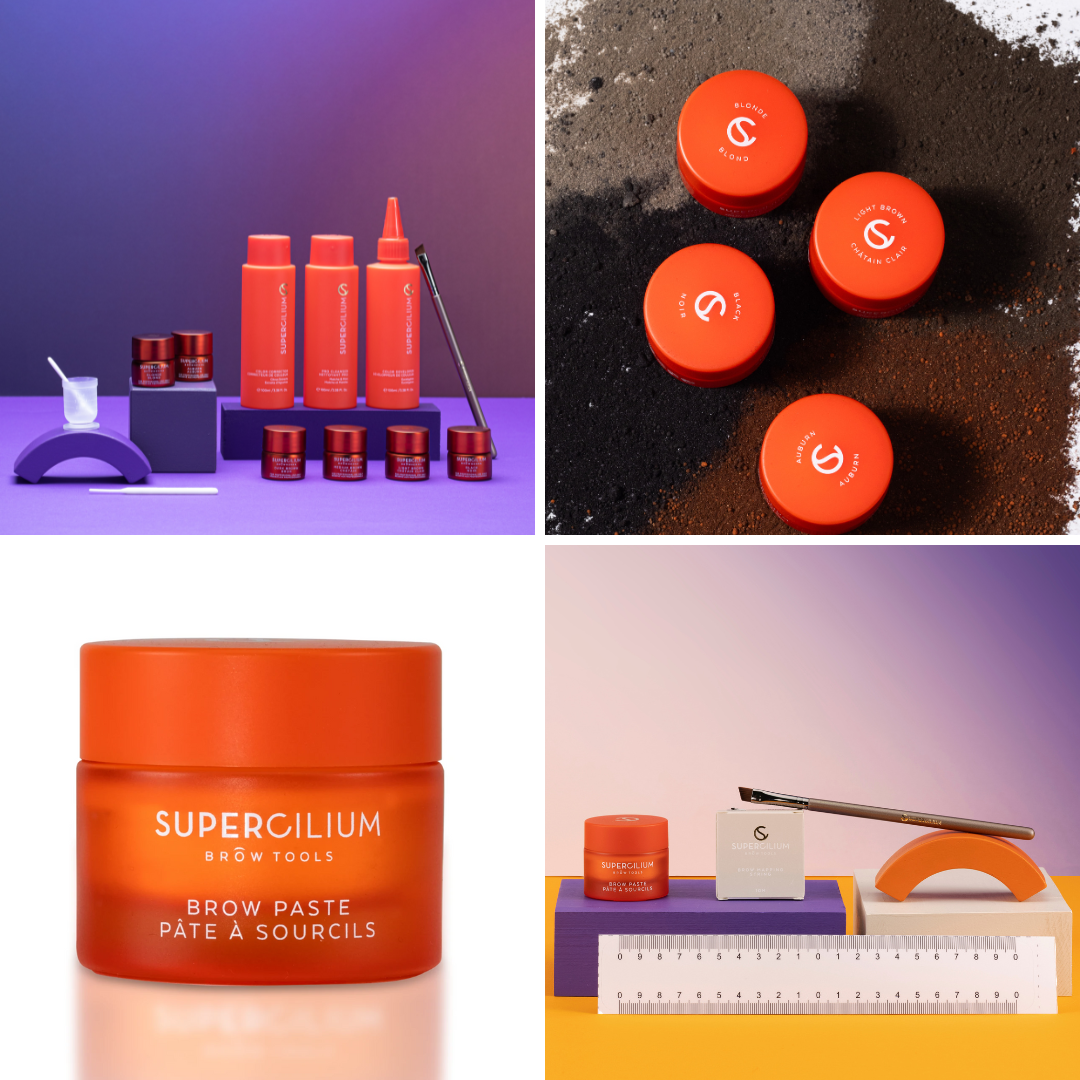 Supercilium Henna Dye Kit + Brow Mapping Kit Combo (up to 336 treatments/kit)