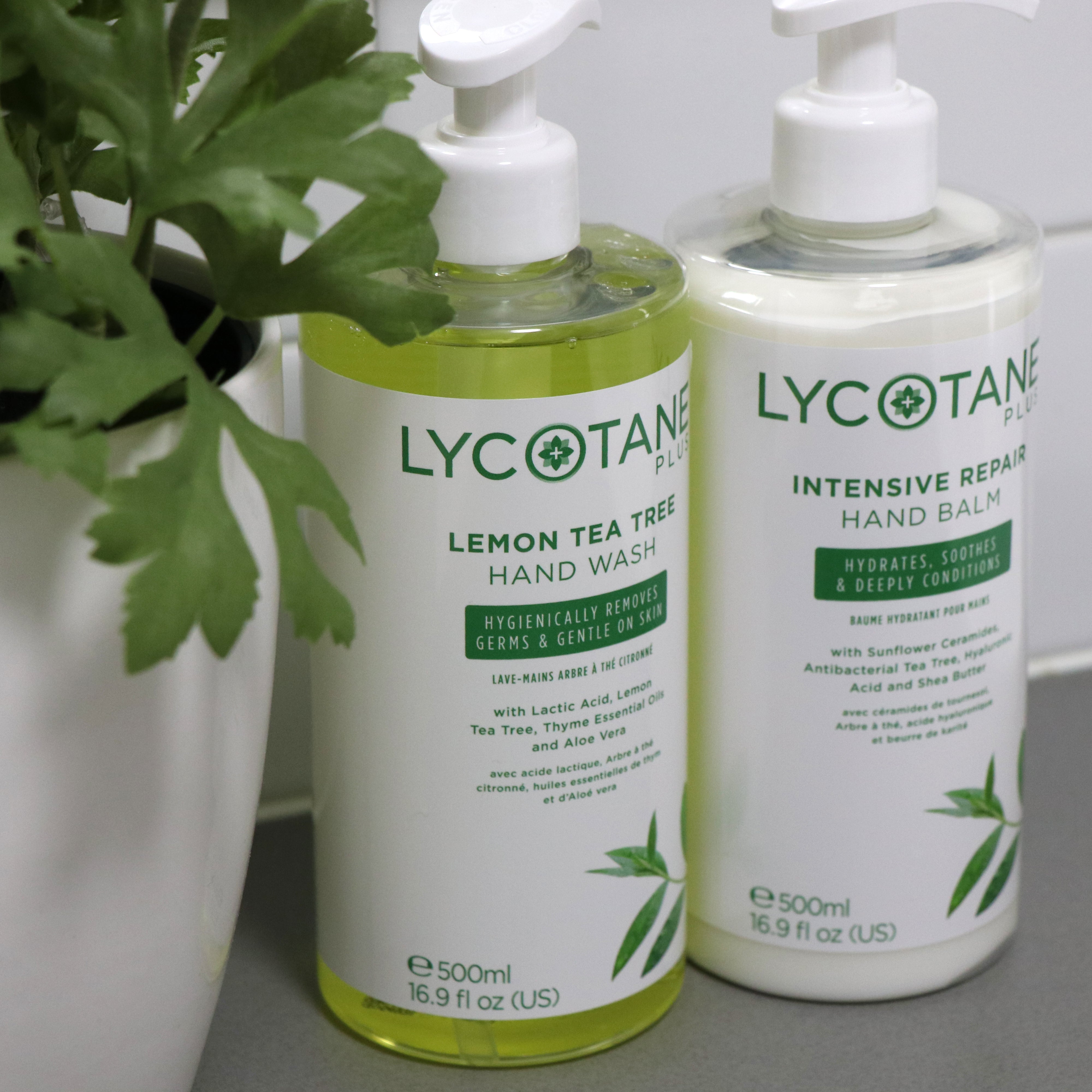 LYCOTANE REPAIR HAND BALM + LEMON TEA TREE HAND WASH Duo