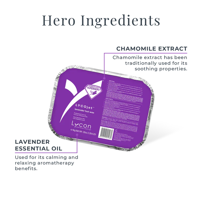 Lavender Lycojet Hot Wax - 1kg