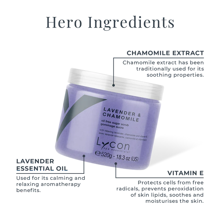 Lavender & Chamomile Sugar Scrub - 520g