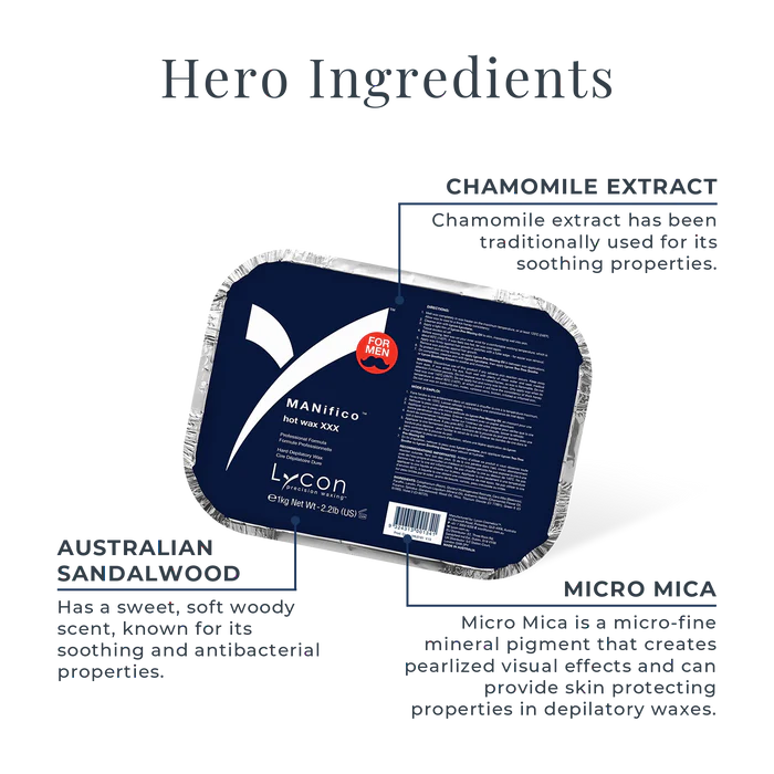 MANifico Men's Hot Wax - 1kg