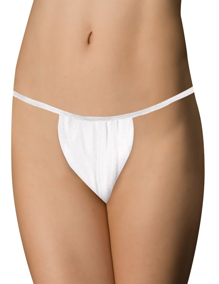 White disposable gstring paper underwear