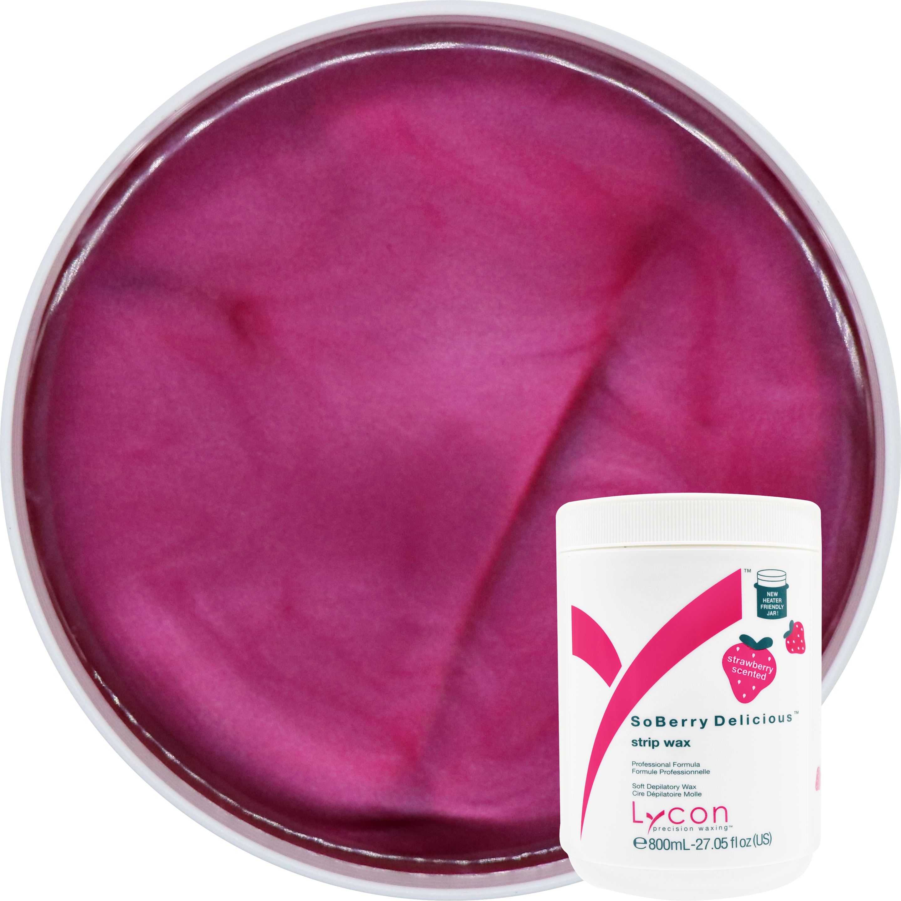 So Berry Delicious Strip Wax 800ml - Heater Friendly Jar for easy use