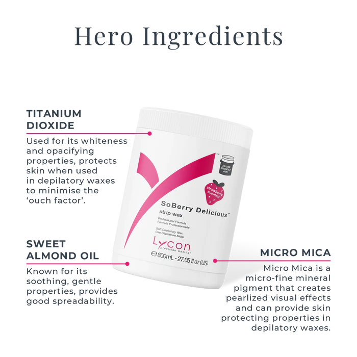 So Berry Delicious Strip Wax 800ml - Heater Friendly Jar for easy use