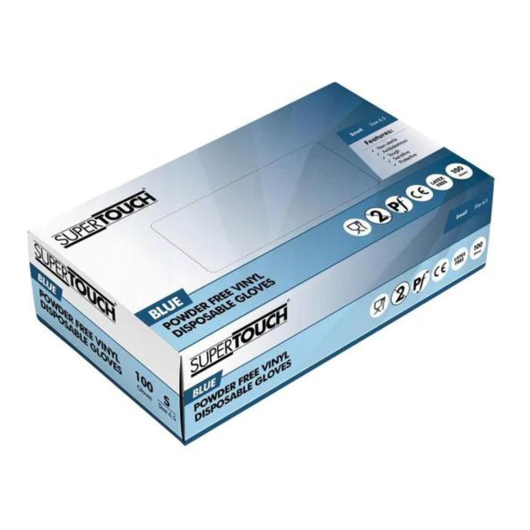 Vinyl Powderfree Gloves - Blue