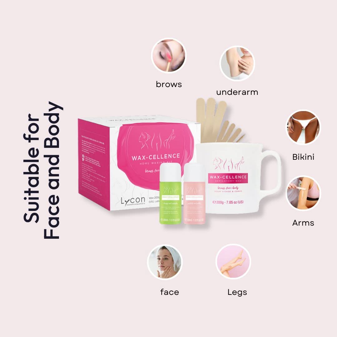WAX-CELLENCE Home Waxing Kit – Perfect for DIY home waxing - Retail