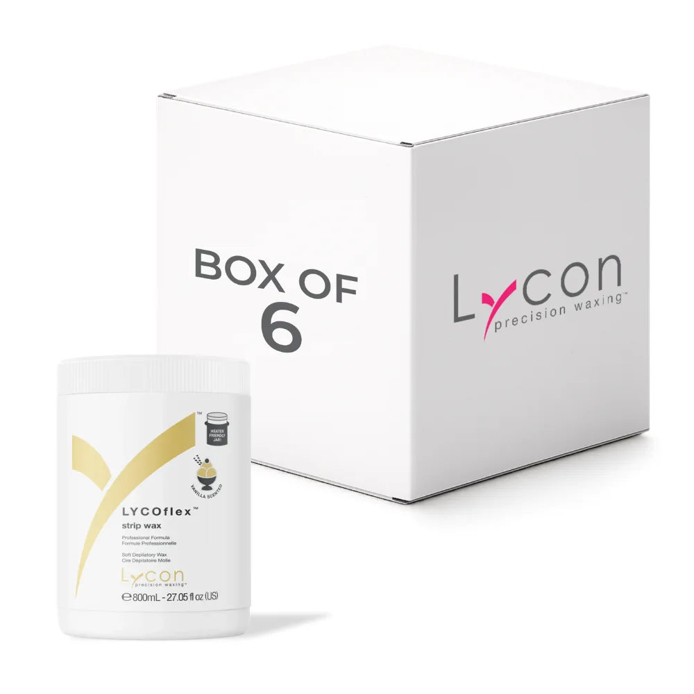Lycoflex Vanilla Strip Wax (800ml) - BOX of 6 Tub