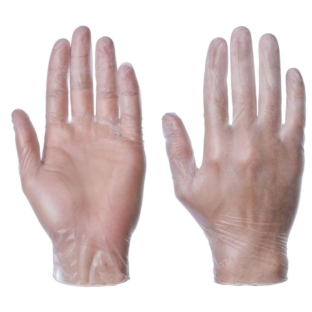 Powder Free Vinyl Clear Gloves (Pack of 100)