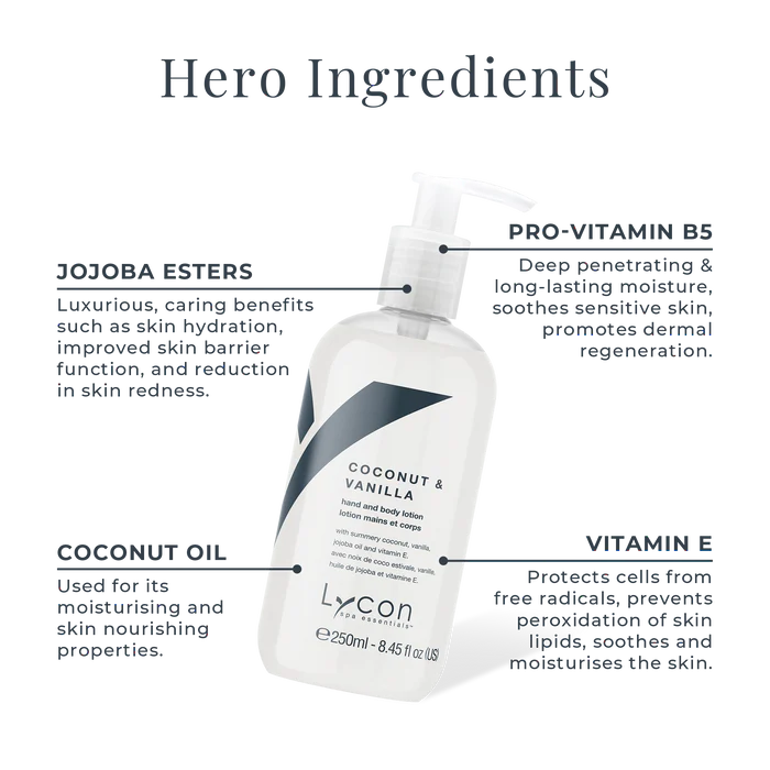 Coconut & Vanilla Hand & Body Lotion - 250ml