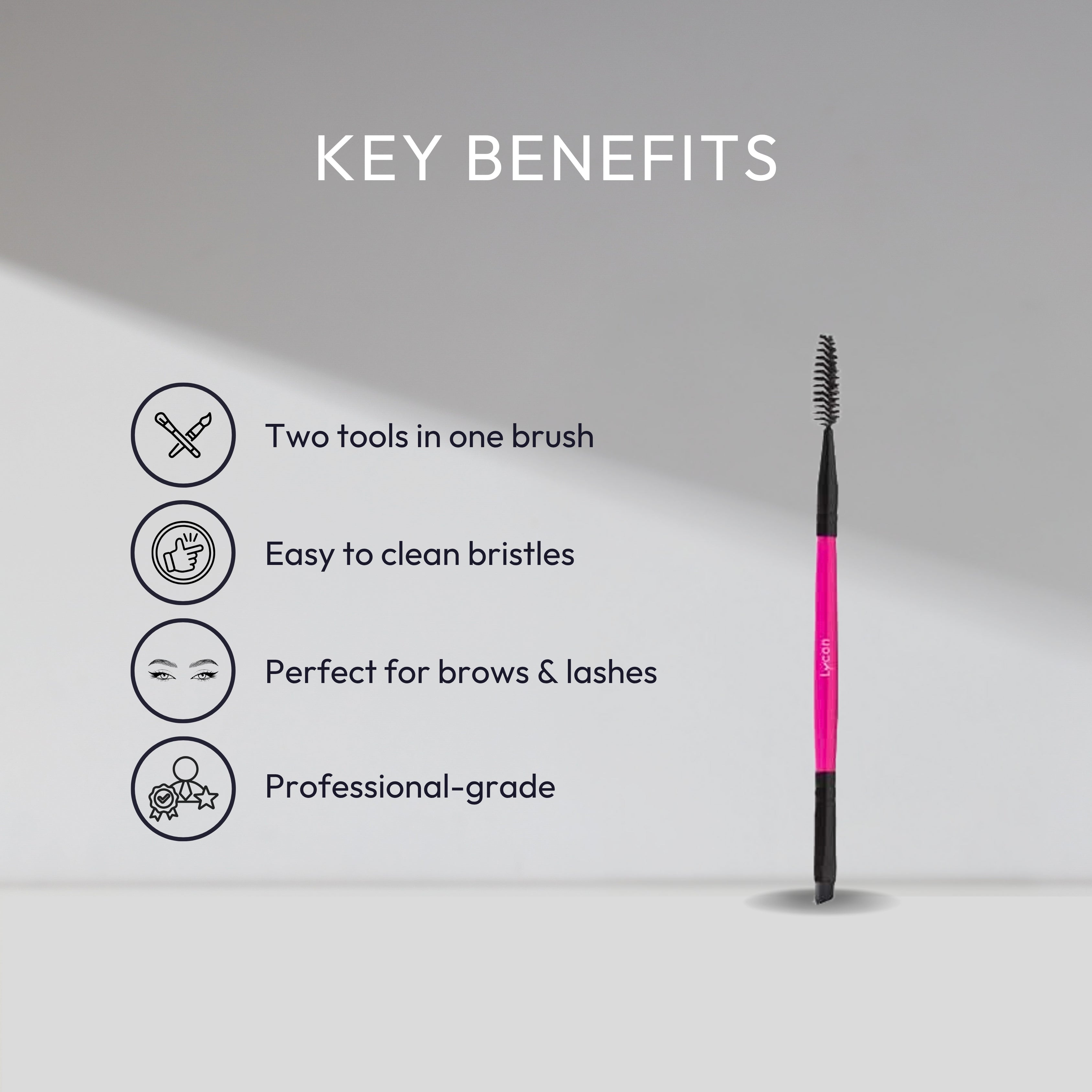 Eyebrow Sculpting double ended Brush