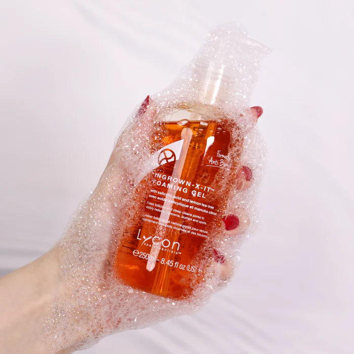 Ingrown X-it Foaming Gel - 250ml - Ingrown solution for Face and Body - Retail