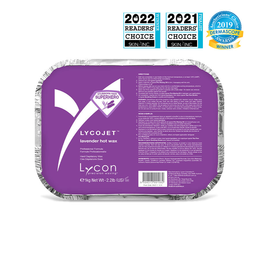 Lavender Lycojet Hot Wax - 1kg