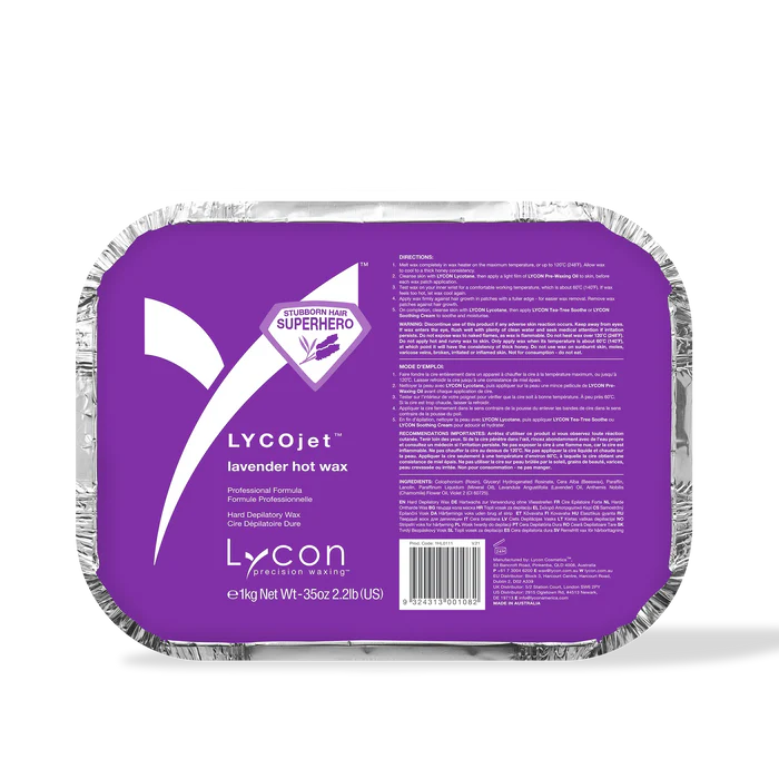 Lavender Lycojet Hot Wax - 1kg