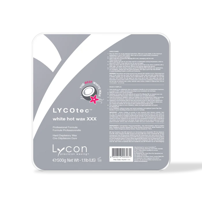 Lycotec White Coconut Hot Wax - 500g