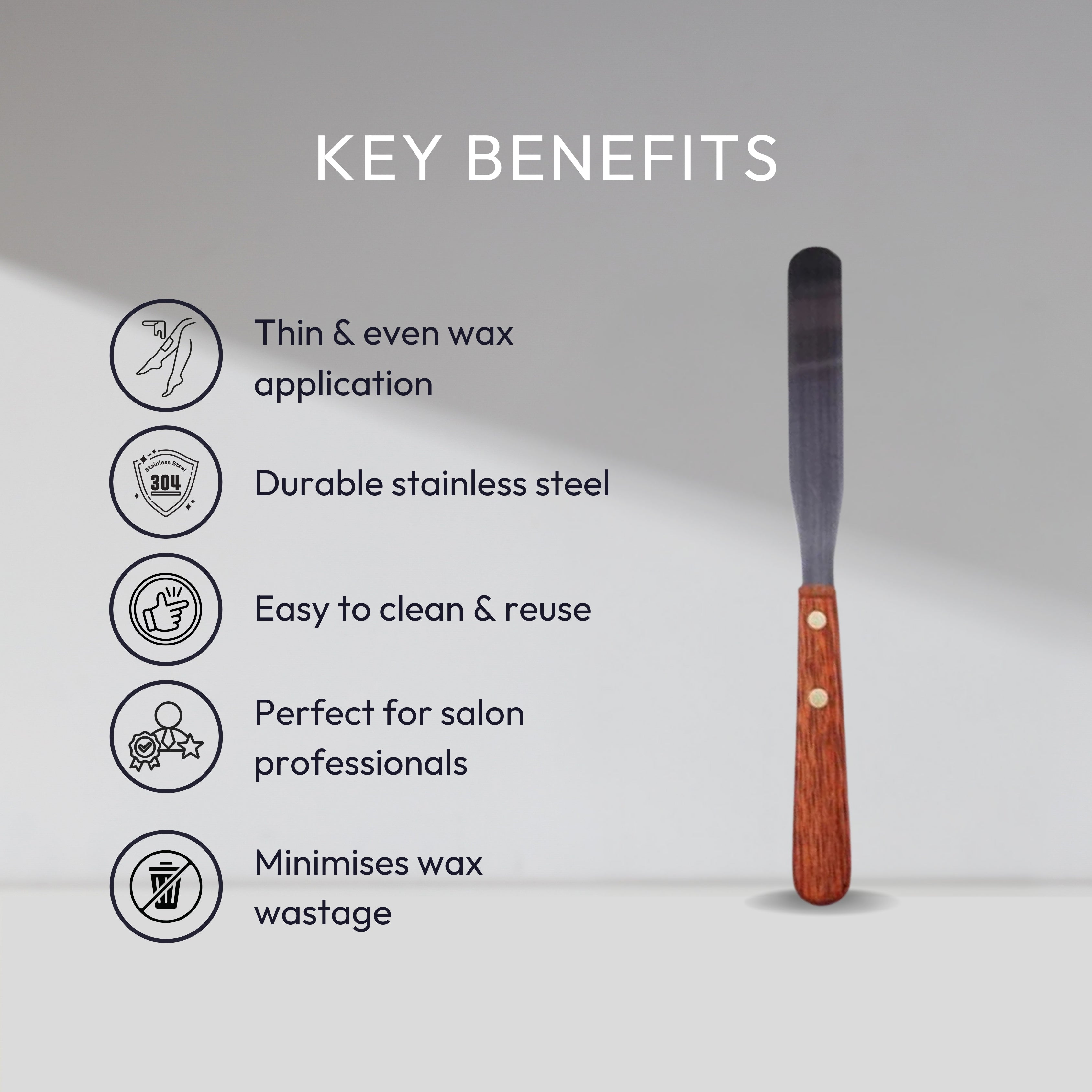 Metal Spatula for Strip Waxing