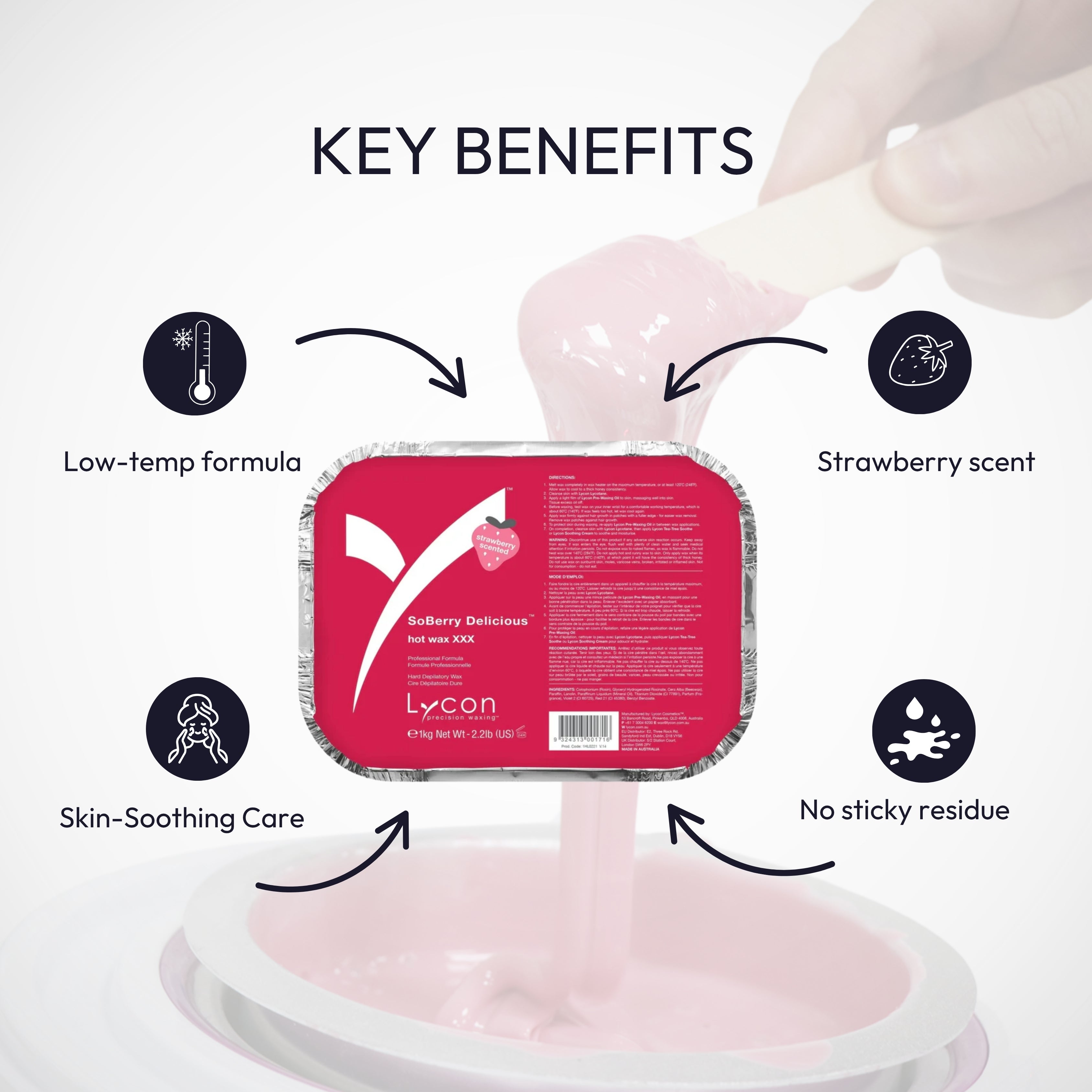 SoBerry Delicious Hot Wax - 1kg
