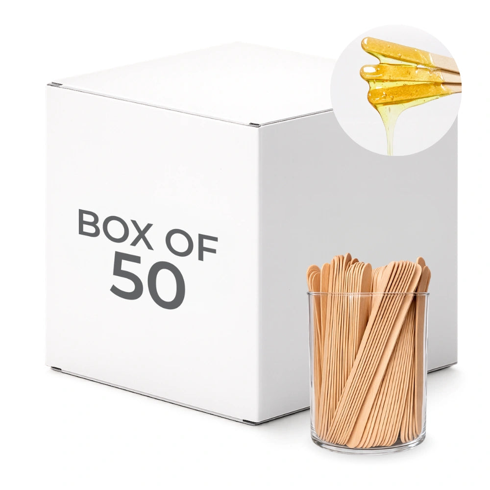 Bulk Disposable Regular Waxing Spatulas (100 per pack) – Box of 50