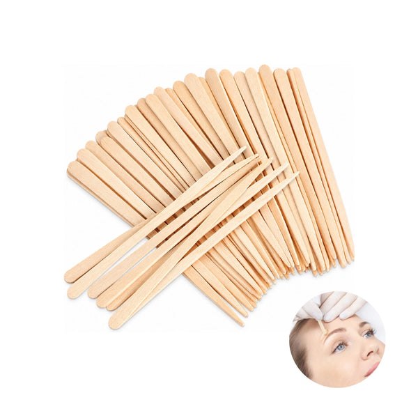 Eyebrow Wooden Spatulas - Pack of 100