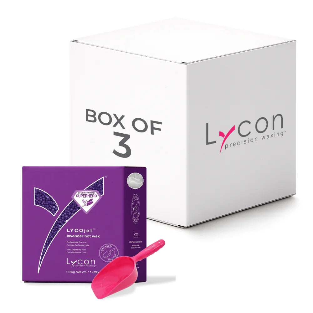 Lavender Lycojet Hot Wax Beads (5kg) - BOX of 3