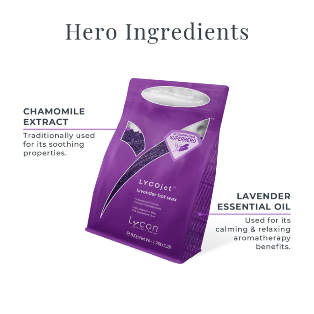 Lavender Lycojet Hot Wax Beads