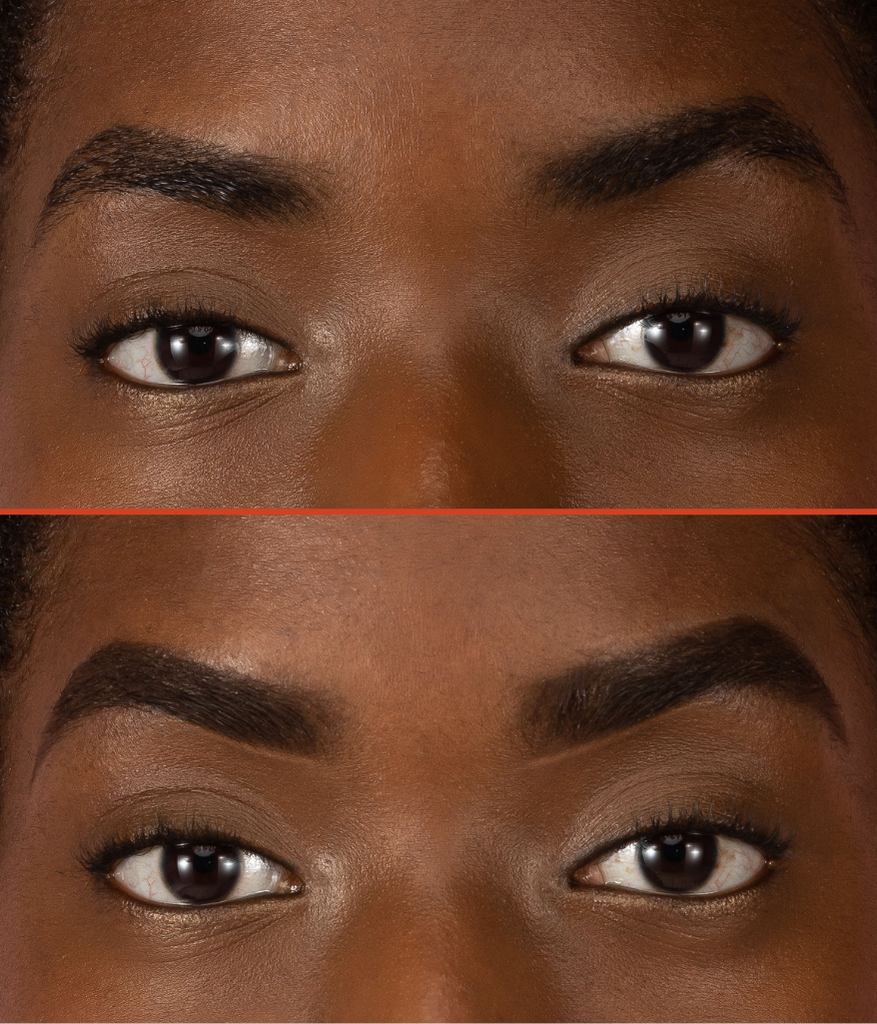 Before/ after photo model - Brow Pencil Dark Warm