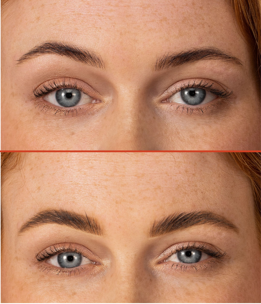 Before/ after photo model - Brow Pencil Light Warm