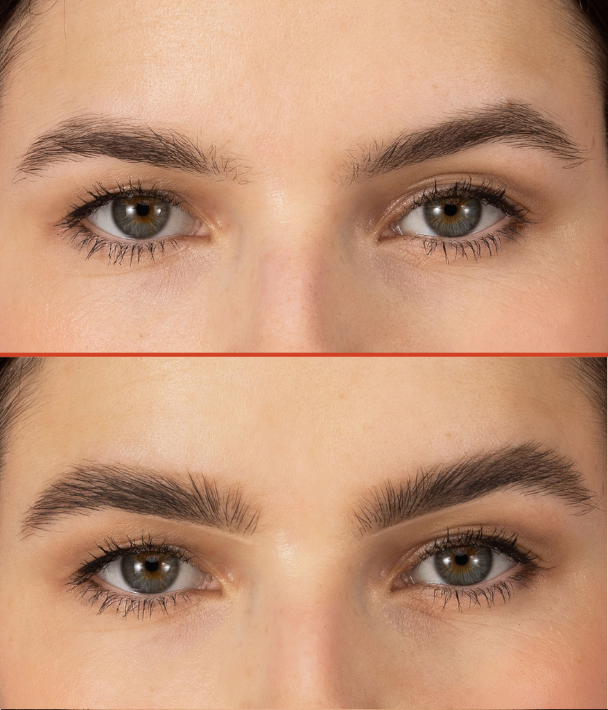 Before/ after photo model - Brow Pencil Medium Cool