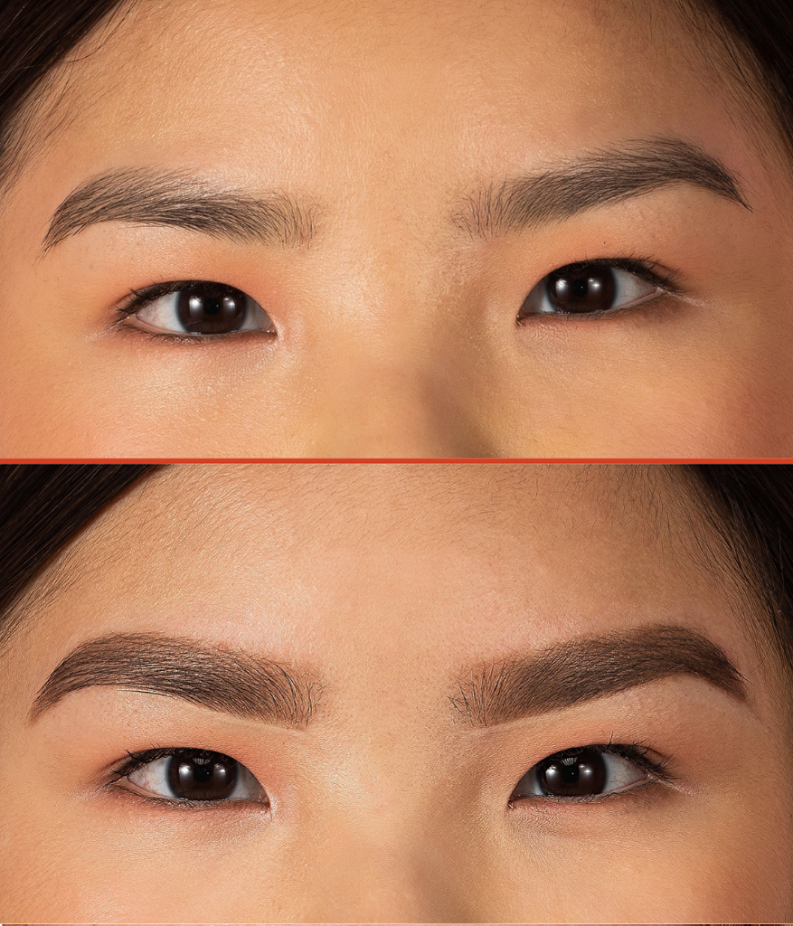 Before/ after photo model - Brow Pencil Medium Warm